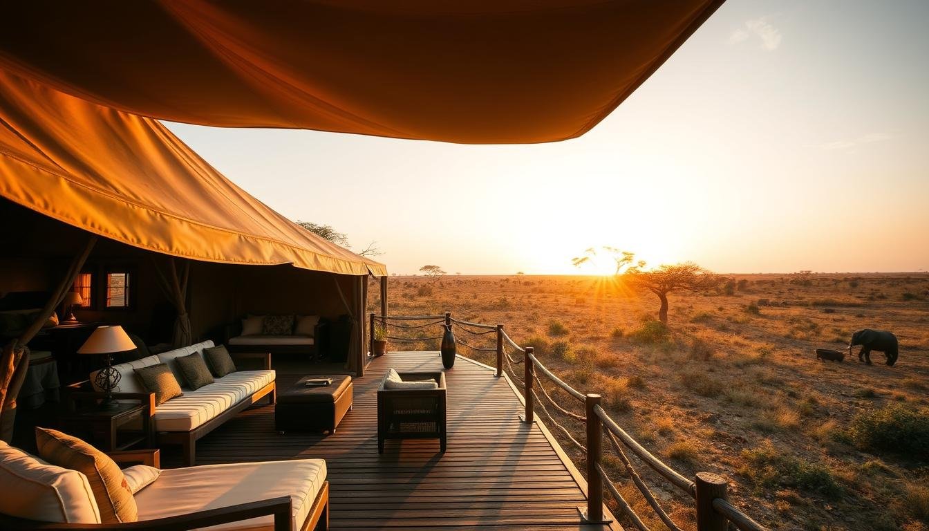 Luxury tented camp