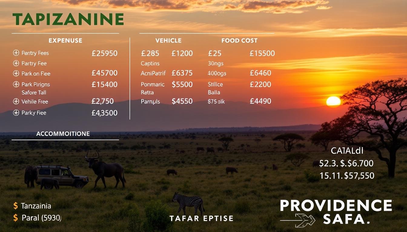 Tanzanian safari expenses